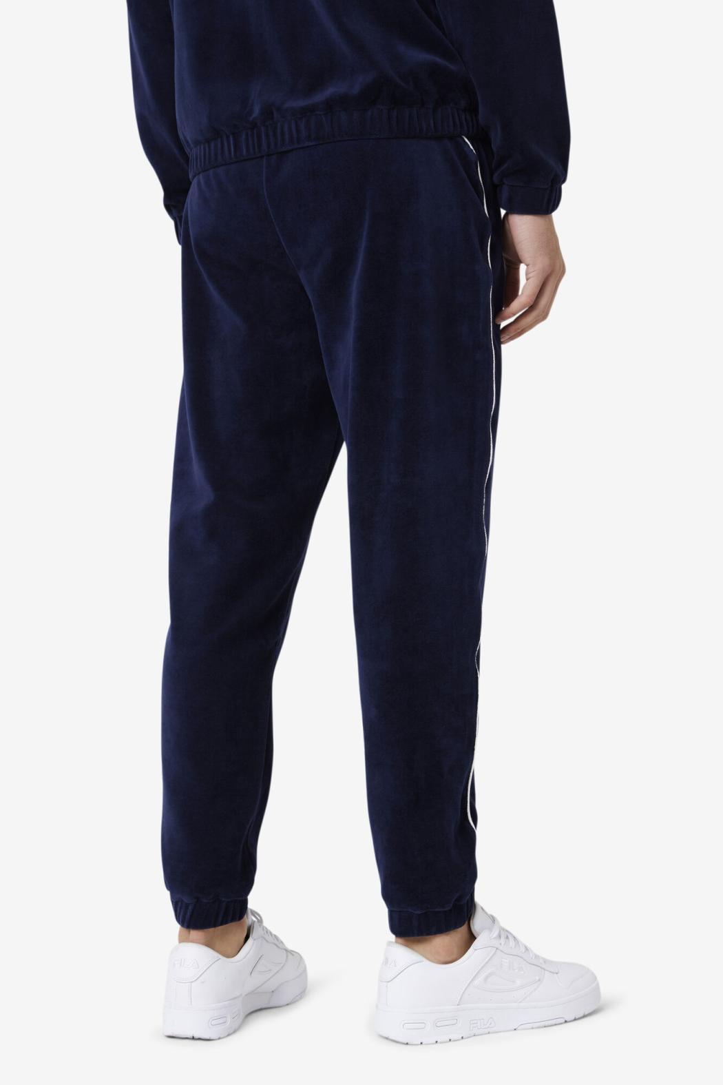 FILA Lewis Velour Pant 410 NAVY / WHITE | Men Pants &amp; Shorts