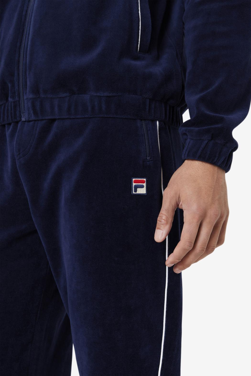 FILA Lewis Velour Pant 410 NAVY / WHITE | Men Pants &amp; Shorts