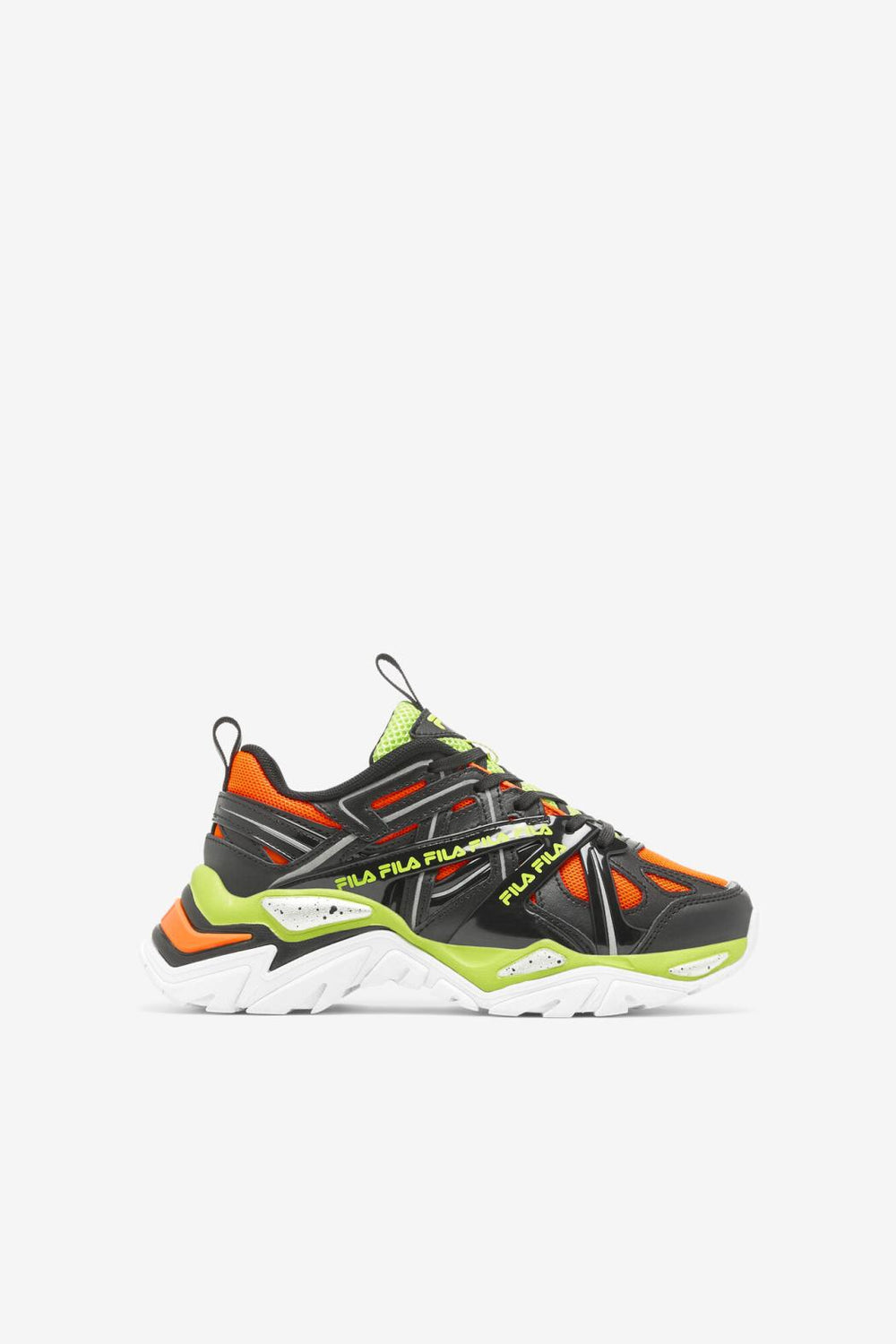 FILA Little Kids' Electrove 2 034 BLACK / RED ORANGE / LIME PUNCH | Kids Little Kids (10.5-3)