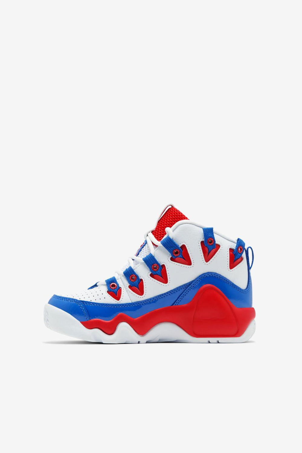 FILA Little Kids' Grant Hill 1 125 WHITE / RED / PRINCE BLUE | Kids Little Kids (10.5-3)