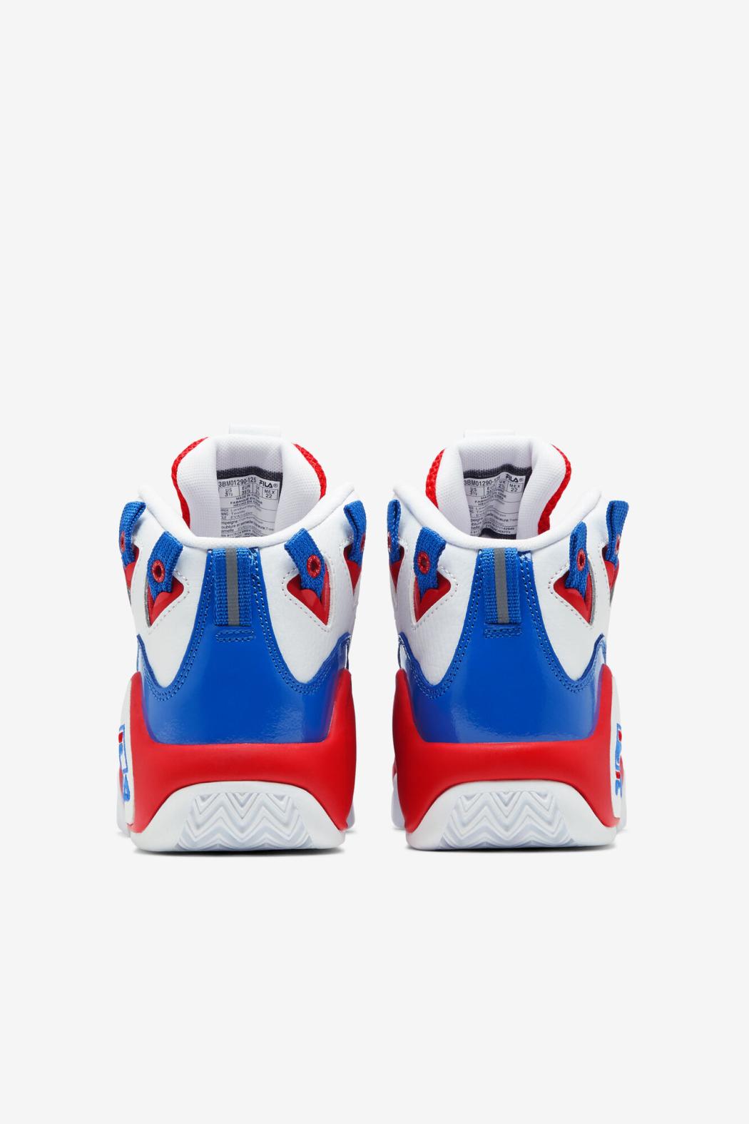 FILA Little Kids' Grant Hill 1 125 WHITE / RED / PRINCE BLUE | Kids Little Kids (10.5-3)