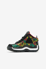 FILA Little Kids' Grant Hill 2 041 BLACK / JELLY BEAN / LEMON TONIC | Kids Little Kids (10.5-3)