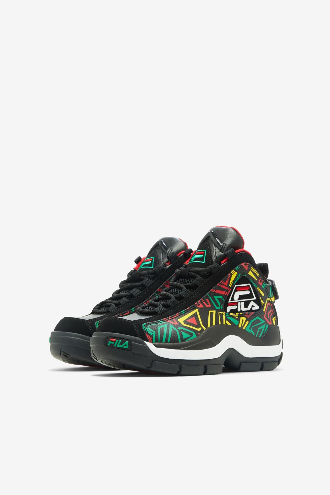 FILA Little Kids' Grant Hill 2 041 BLACK / JELLY BEAN / LEMON TONIC | Kids Little Kids (10.5-3)