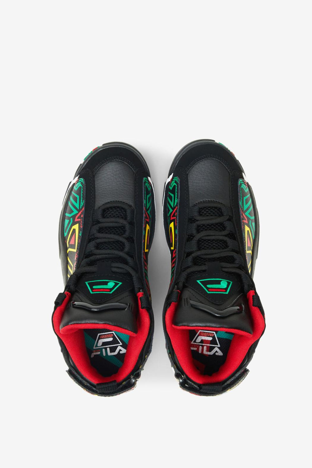 FILA Little Kids' Grant Hill 2 041 BLACK / JELLY BEAN / LEMON TONIC | Kids Little Kids (10.5-3)