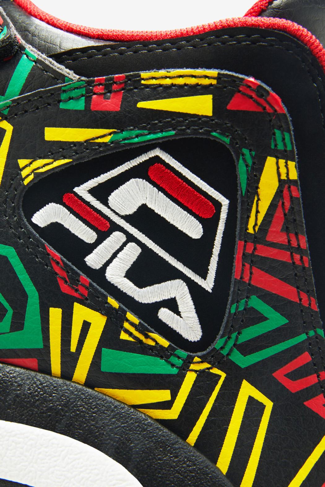 FILA Little Kids' Grant Hill 2 041 BLACK / JELLY BEAN / LEMON TONIC | Kids Little Kids (10.5-3)