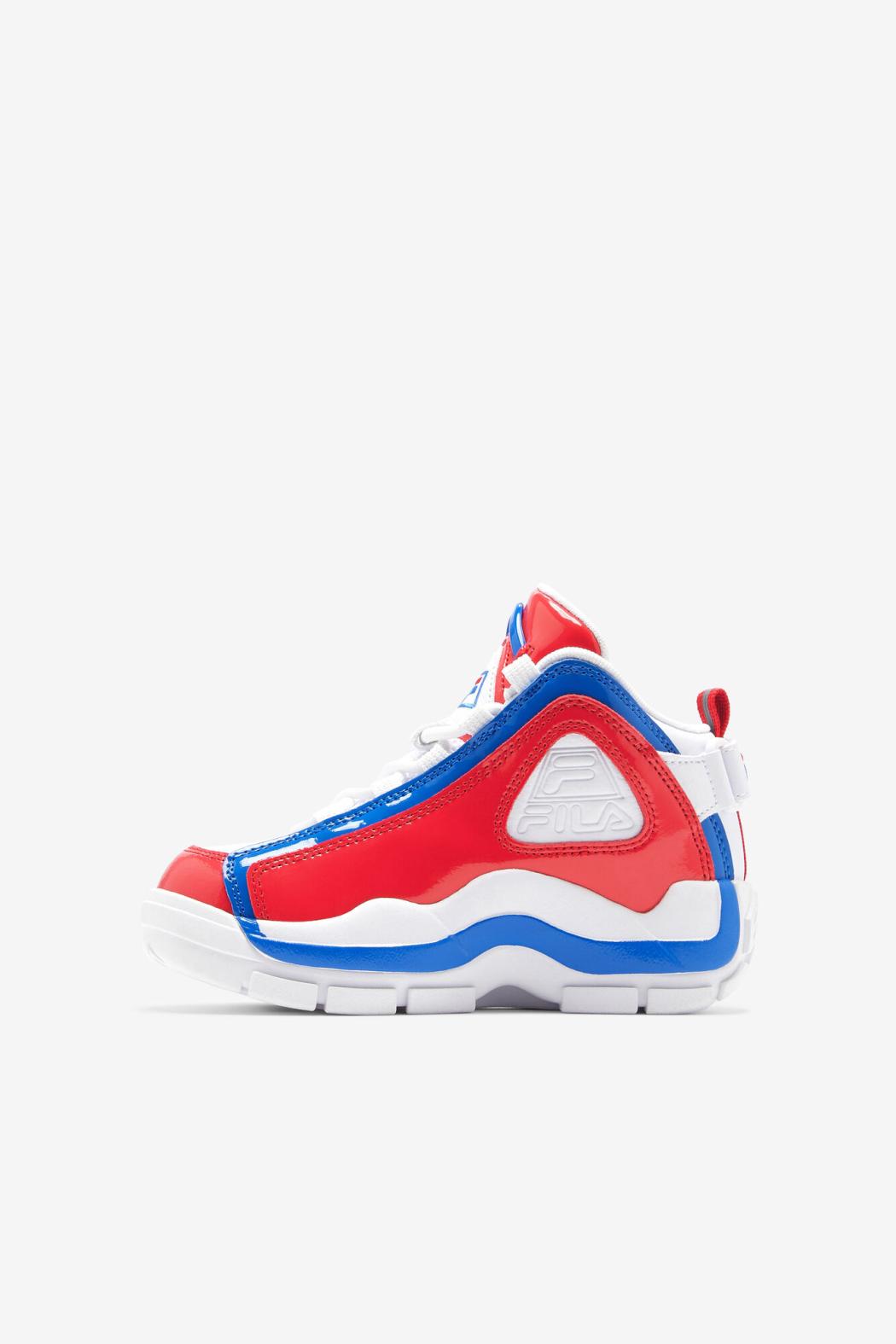 FILA Little Kids' Grant Hill 2 125 WHITE / RED / PRINCE BLUE | Kids Grant Hill