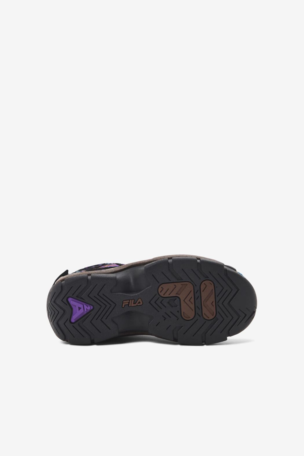 FILA Little Kids' Grant Hill 2 Outdoor 972 BLACK / PINECONE / ELECTRIC PURPLE | Kids Grant Hill