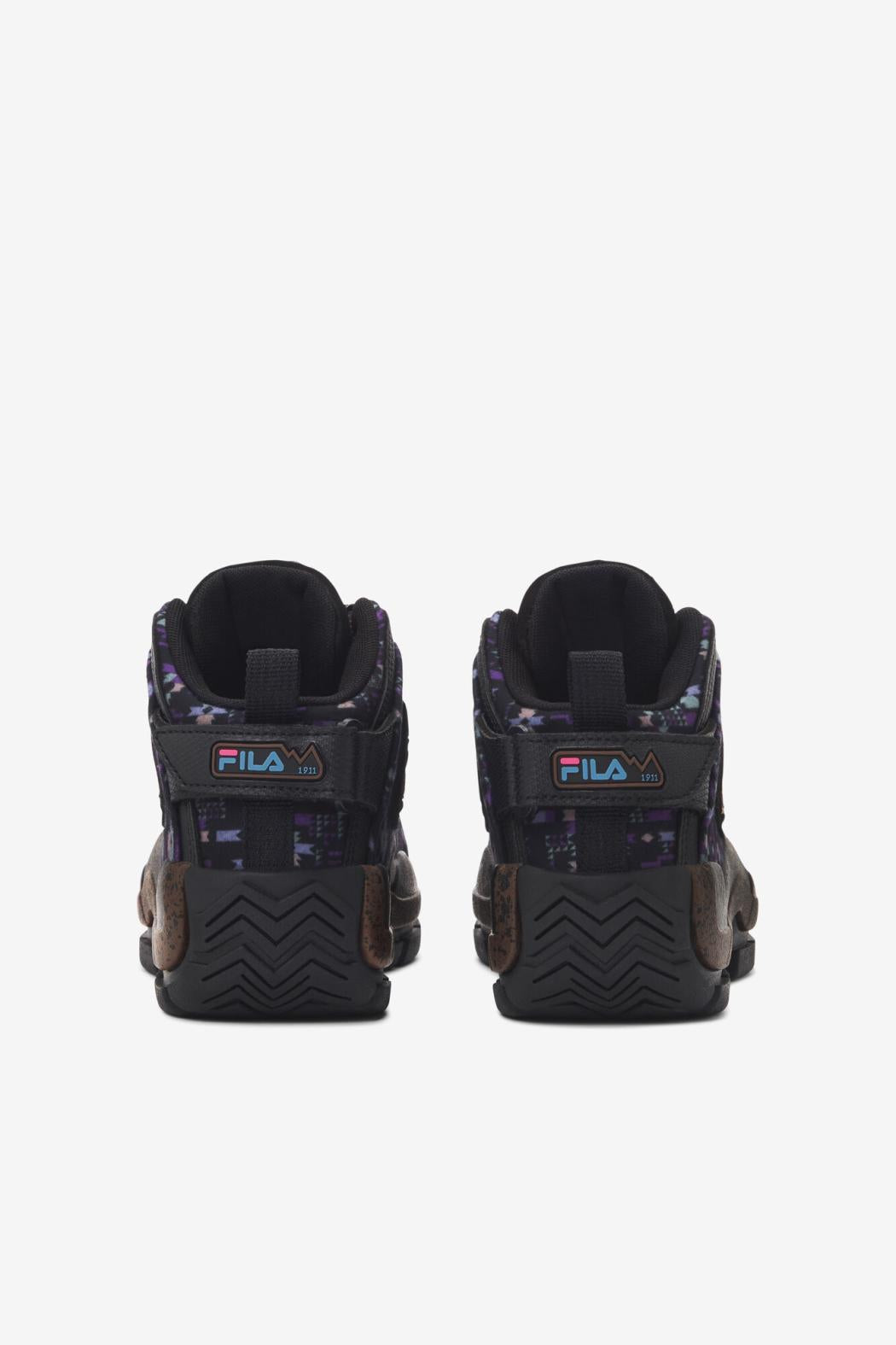 FILA Little Kids' Grant Hill 2 Outdoor 972 BLACK / PINECONE / ELECTRIC PURPLE | Kids Grant Hill