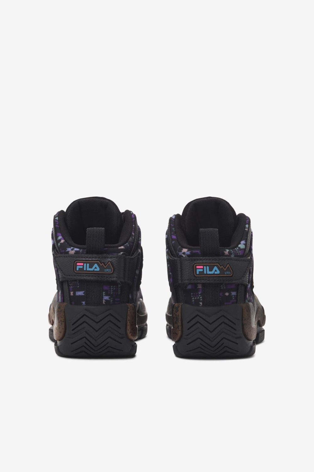 FILA Little Kids' Grant Hill 2 Outdoor 972 BLACK / PINECONE / ELECTRIC PURPLE | Kids Grant Hill