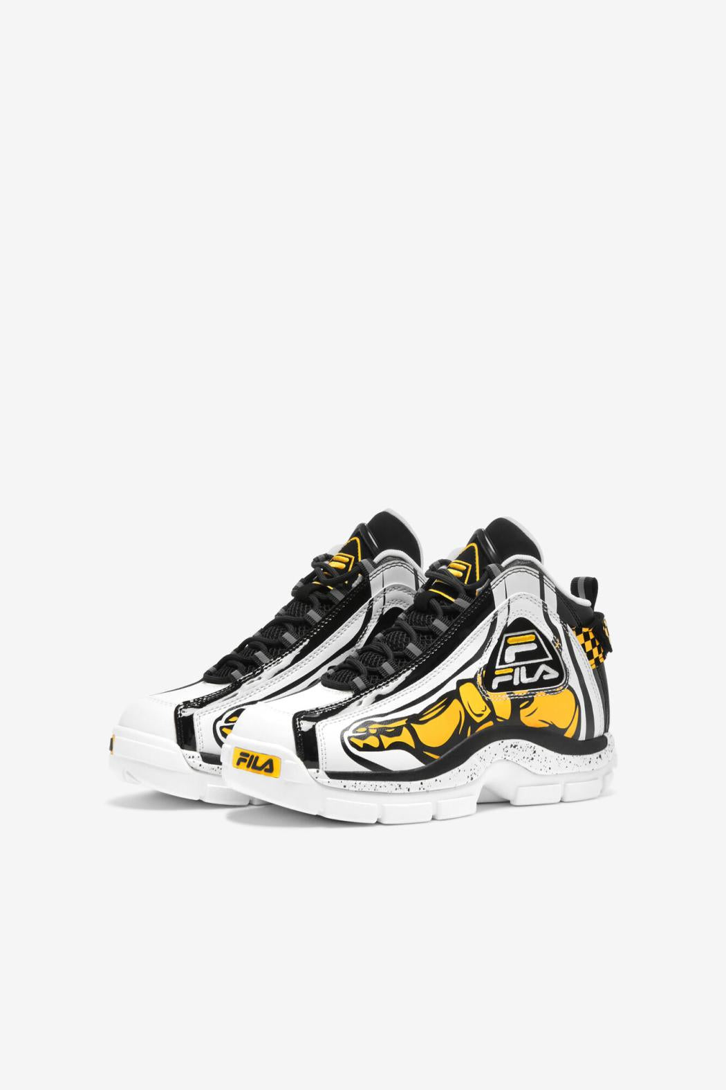 FILA Little Kids' Grant Hill 2 Racing 115 WHITE / BLACK / LEMON | Kids Grant Hill