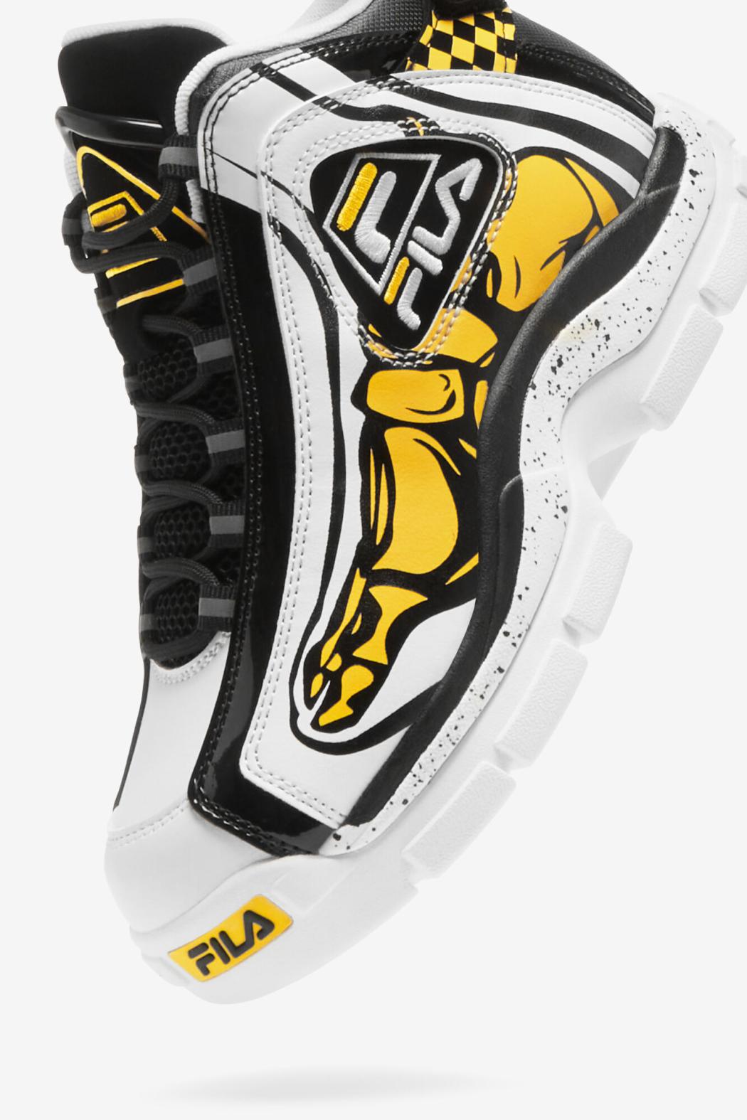 FILA Little Kids' Grant Hill 2 Racing 115 WHITE / BLACK / LEMON | Kids Grant Hill