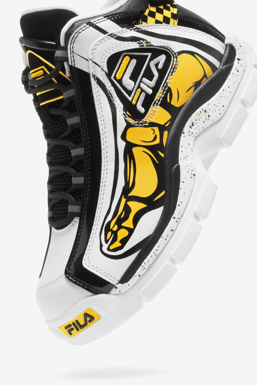 FILA Little Kids' Grant Hill 2 Racing 115 WHITE / BLACK / LEMON | Kids Grant Hill