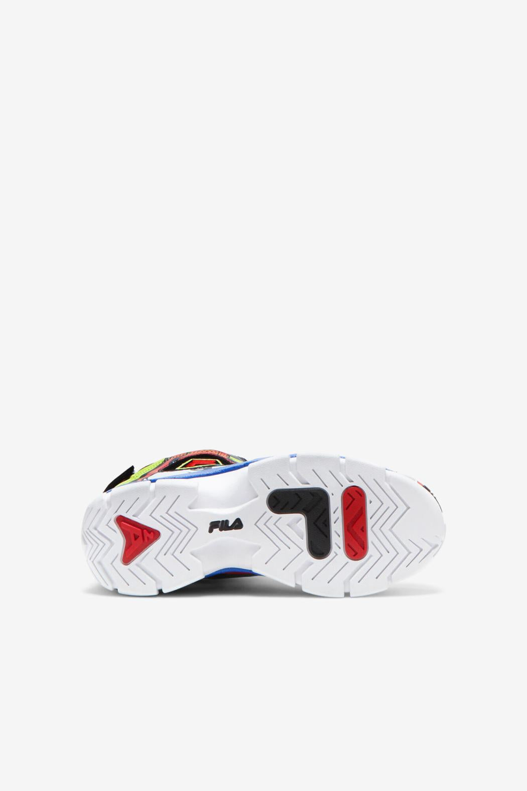 FILA Little Kids' Grant Hill 2 Racing 143 WHITE / LIME PUNCH / PRINCESS BLUE | Kids Little Kids (10.5-3)