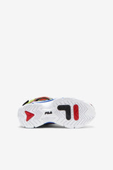 FILA Little Kids' Grant Hill 2 Racing 143 WHITE / LIME PUNCH / PRINCESS BLUE | Kids Little Kids (10.5-3)