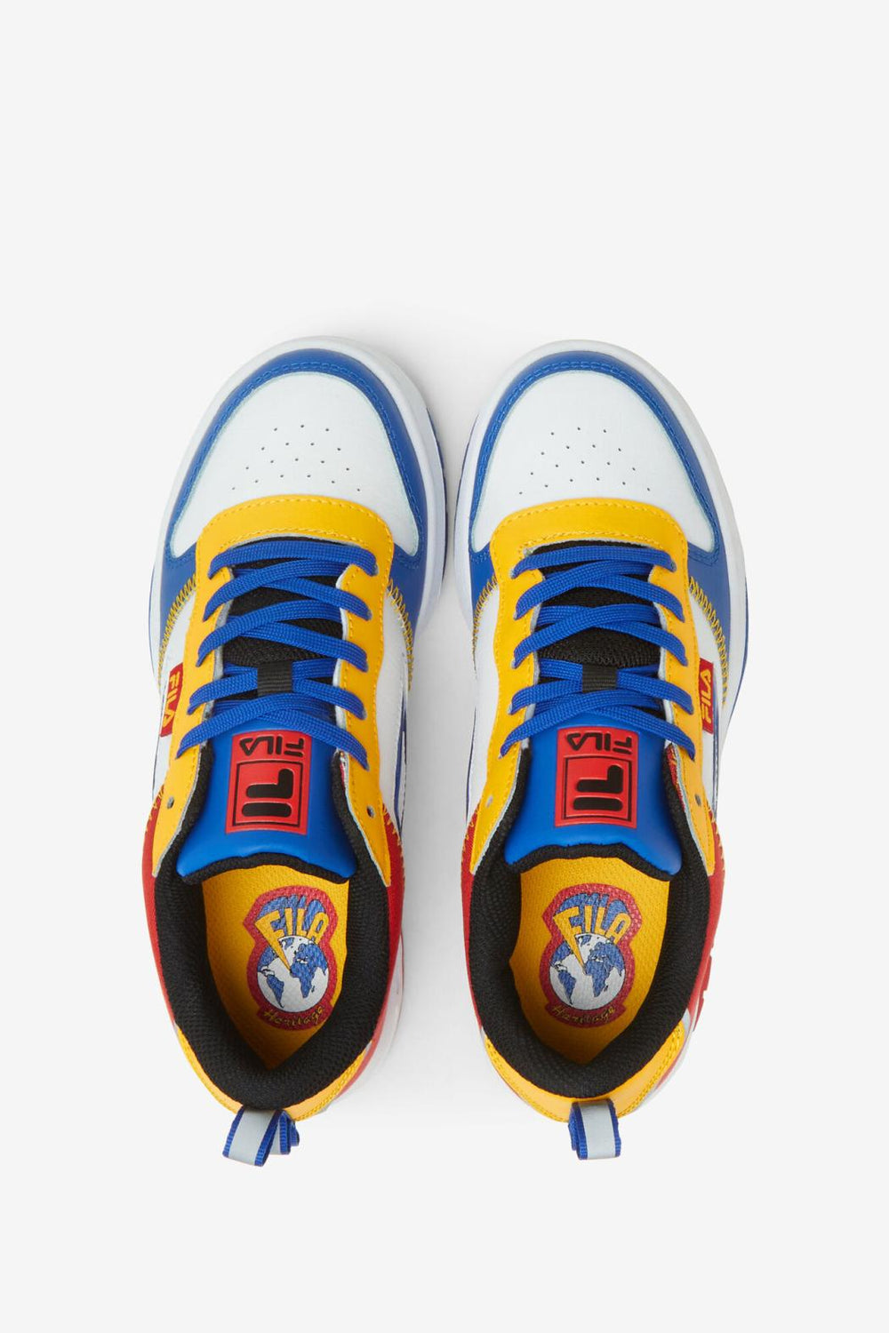 FILA Little Kids' Lnx-100 Chain Stitch 027 BLACK / FILA / PRINCE BLUE | Kids Little Kids (10.5-3)