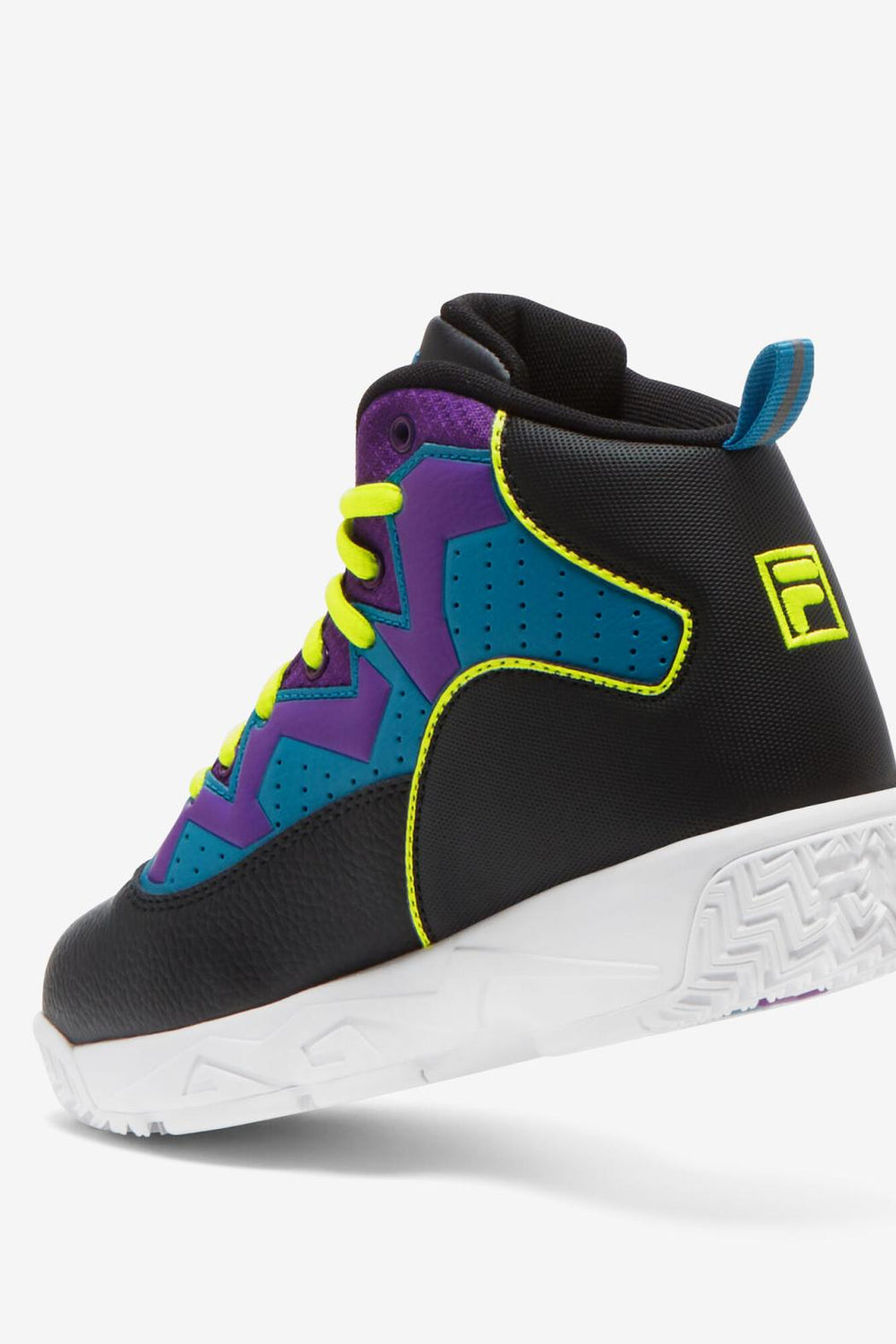FILA Little Kids' Mb 043 BLACK / SAFETY YELLOW / ELECTRIC PURPLE | Kids Little Kids (10.5-3)