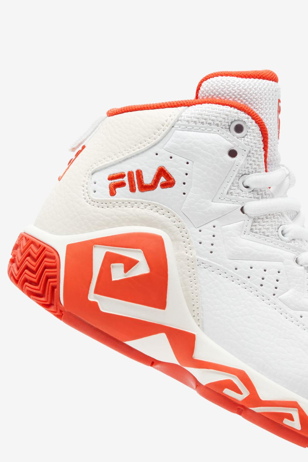 FILA Little Kids' Mb 128 WHITE / MANDARIN RED / GARDENIA | Kids Little Kids (10.5-3)