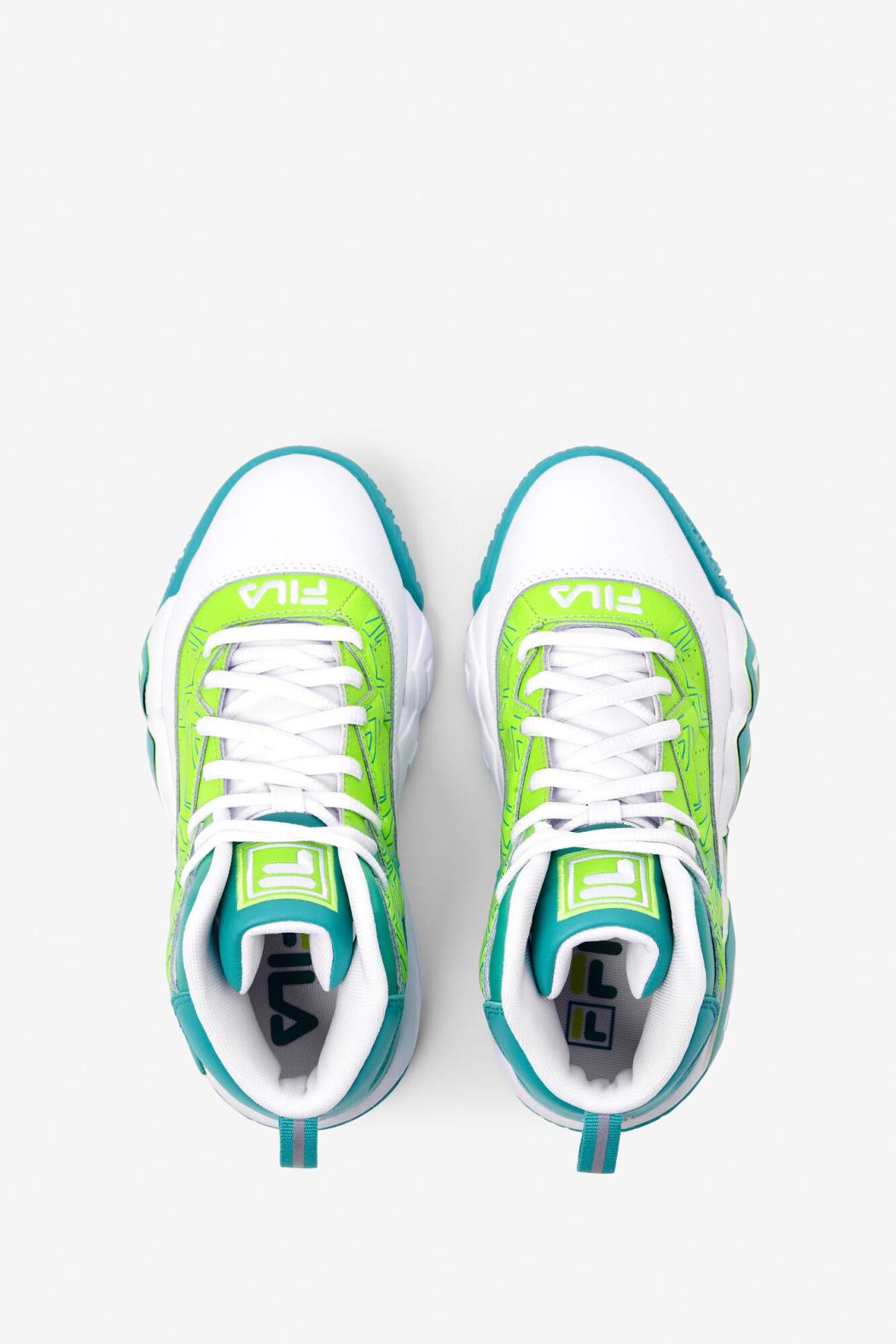 FILA Little Kids' MB 142 WHITE / CERAMIC / GREEN GECKO | Kids Little Kids (10.5-3)