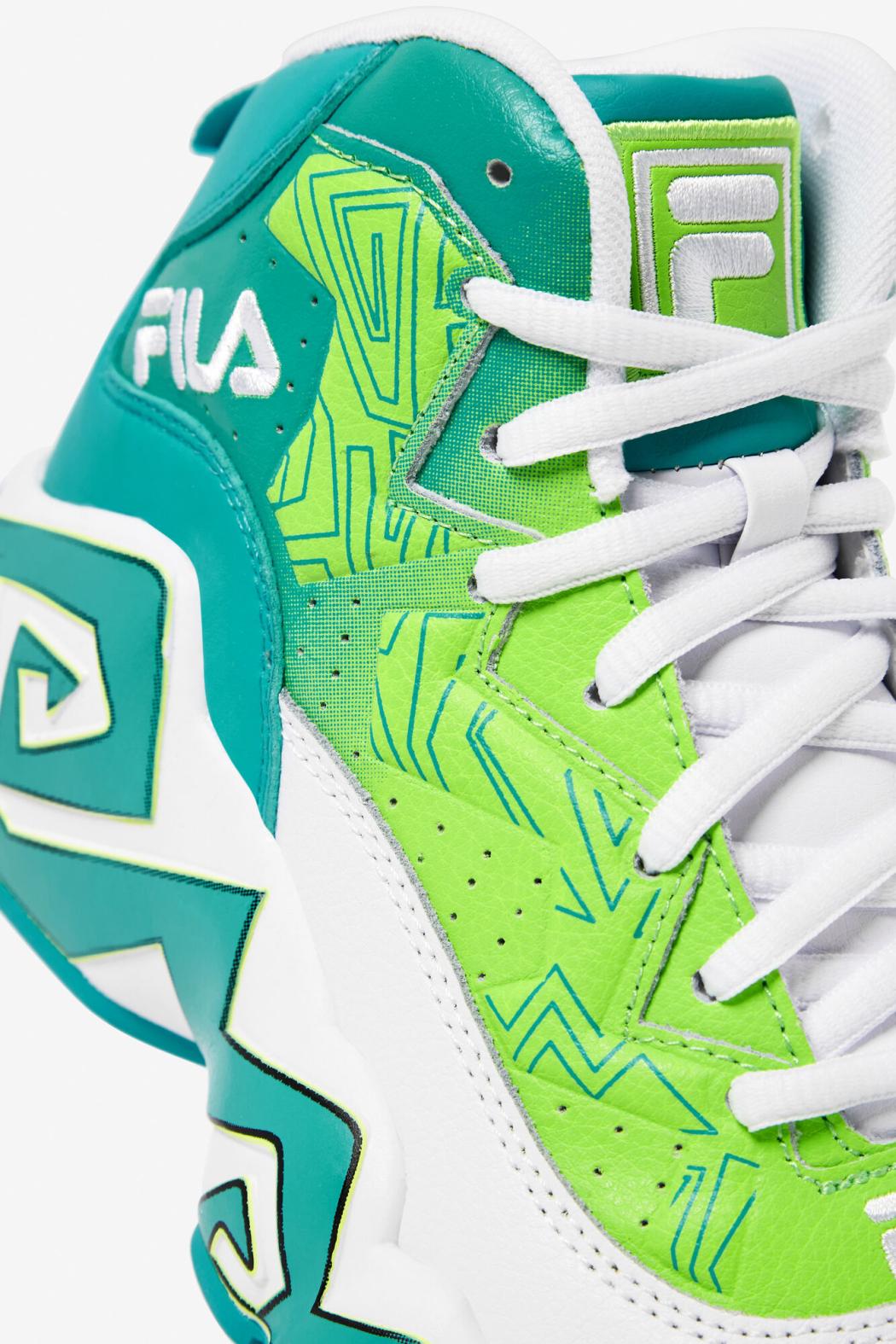 FILA Little Kids' MB 142 WHITE / CERAMIC / GREEN GECKO | Kids Little Kids (10.5-3)