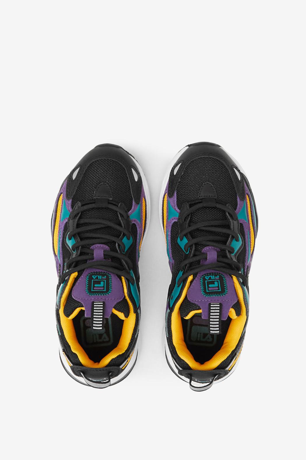 FILA Little Kids' Ray Tracer Apex 019 BLACK / IMPERIAL PURPLE / WHITE | Kids Ray Tracer