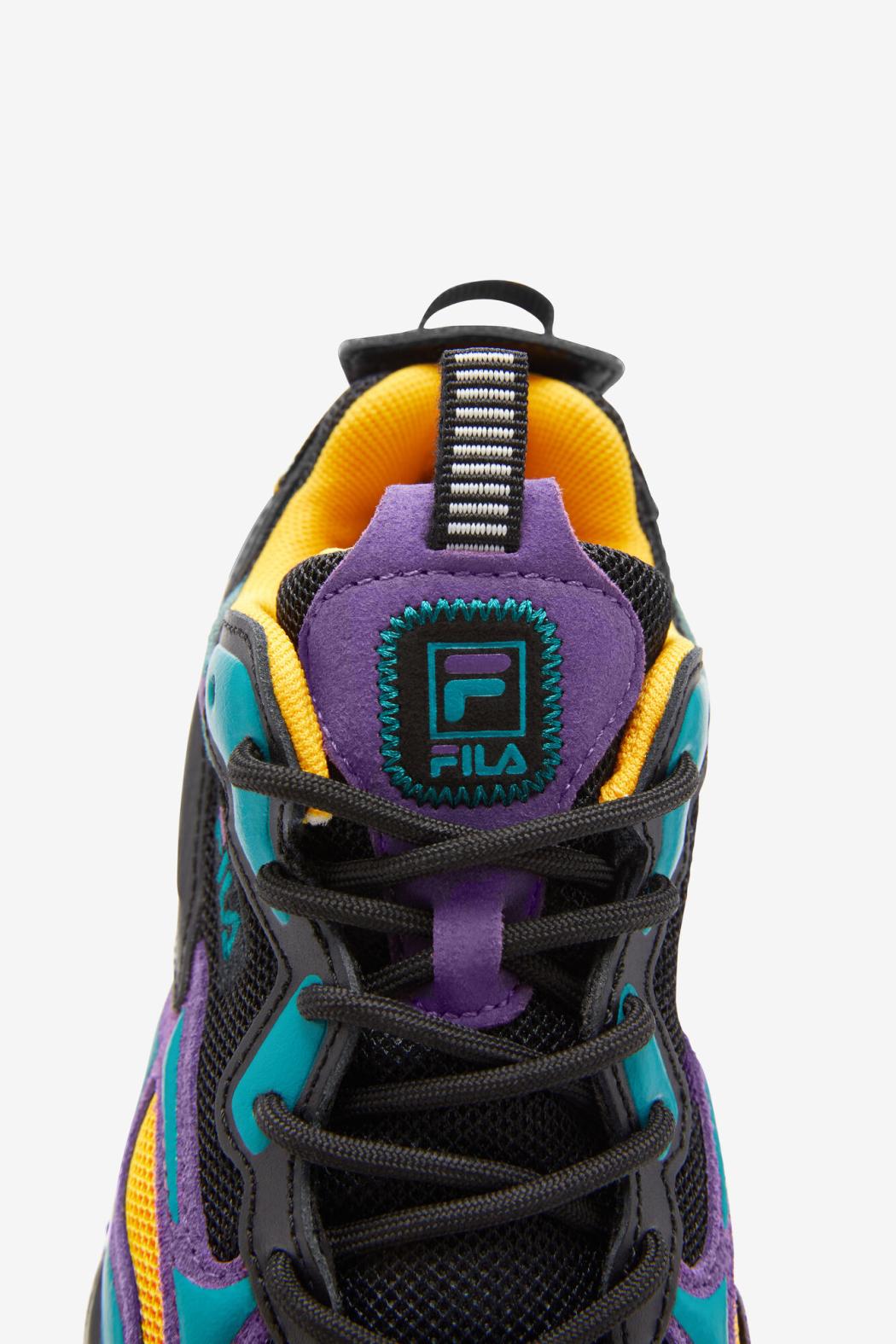 FILA Little Kids' Ray Tracer Apex 019 BLACK / IMPERIAL PURPLE / WHITE | Kids Ray Tracer