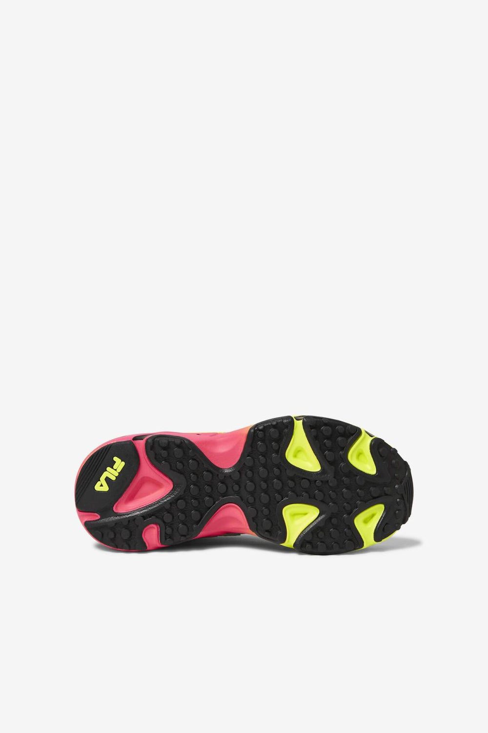 FILA Little Kids' Ray Tracer Apex 044 BLACK / SAFETY YELLOW / DEEP PINK | Kids Little Kids (10.5-3)