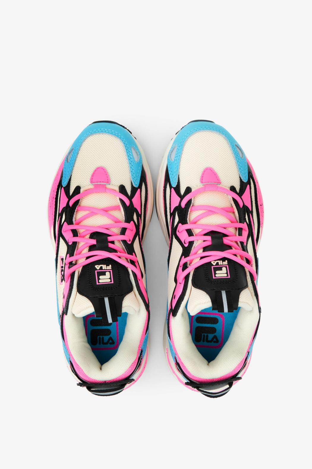 FILA Little Kids' Ray Tracer Apex 149 GARDENIA / BLUEFISH / SUGAR PLUM | Kids Ray Tracer