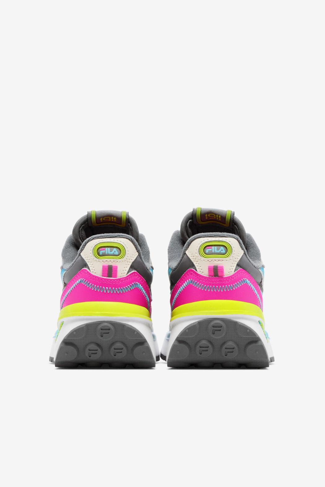 FILA Little Kids' Renno 664 KNOCKOUT PINK / WHISPER WHITE / SAFETY YELLOW | Kids Little Kids (10.5-3)