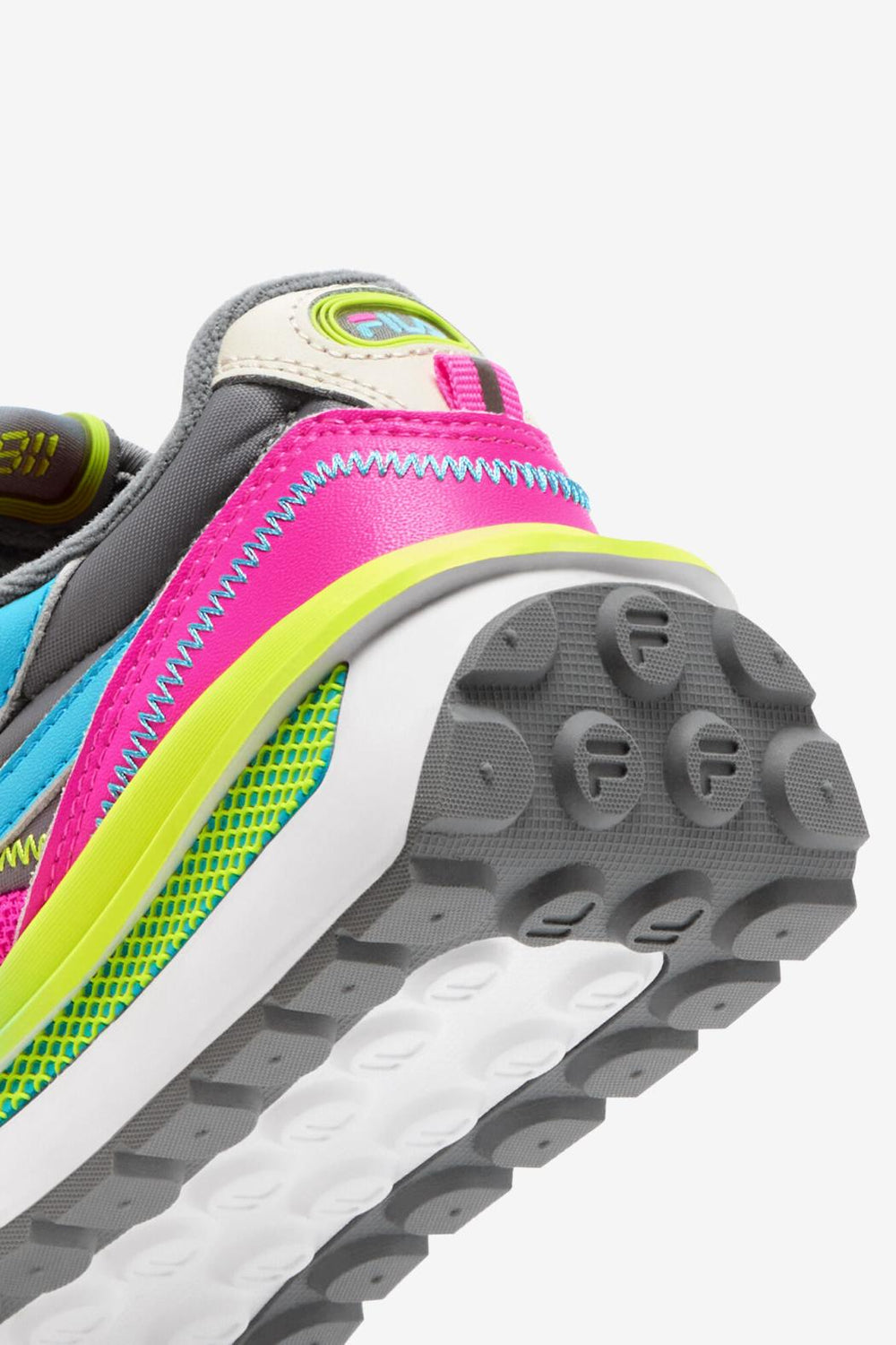 FILA Little Kids' Renno 664 KNOCKOUT PINK / WHISPER WHITE / SAFETY YELLOW | Kids Little Kids (10.5-3)