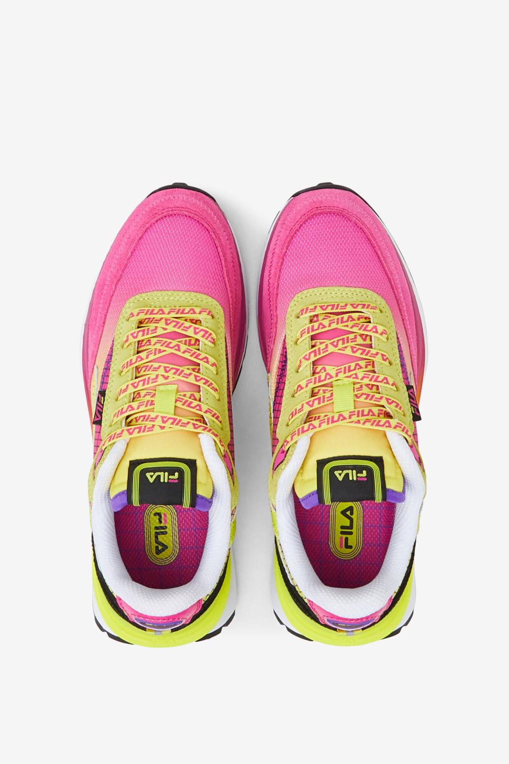 FILA Little Kids' Renno 664 PINK GLO / SULPHUR SPRING / WHITE | Kids Little Kids (10.5-3)