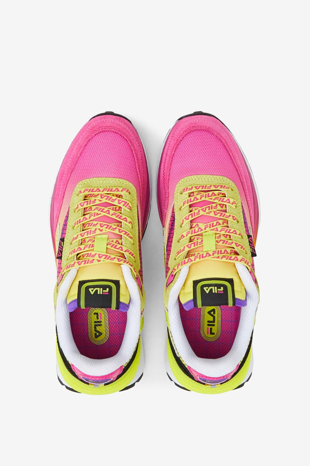 FILA Little Kids' Renno 664 PINK GLO / SULPHUR SPRING / WHITE | Kids Little Kids (10.5-3)