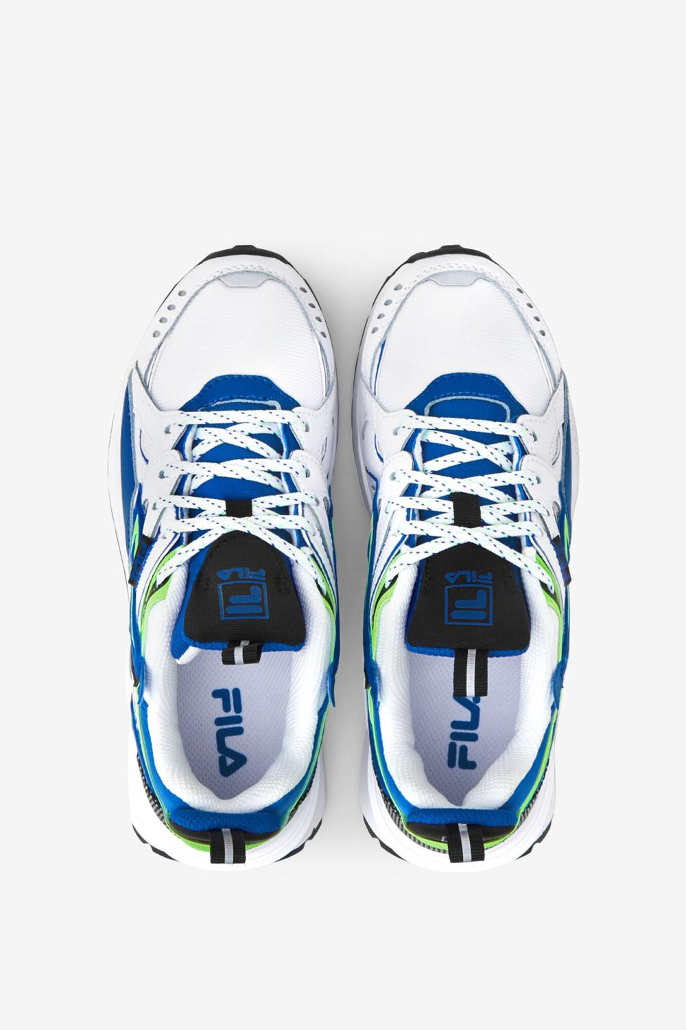 FILA Little Kids' Sandenal 143 WHITE / PRINCE BLUE / GREEN GECKO | Kids Little Kids (10.5-3)