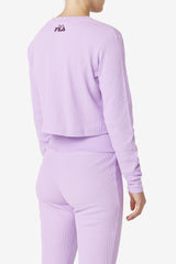 FILA Liza Thermal Henley CROC/PBEET | Women Tops &amp; T-Shirts