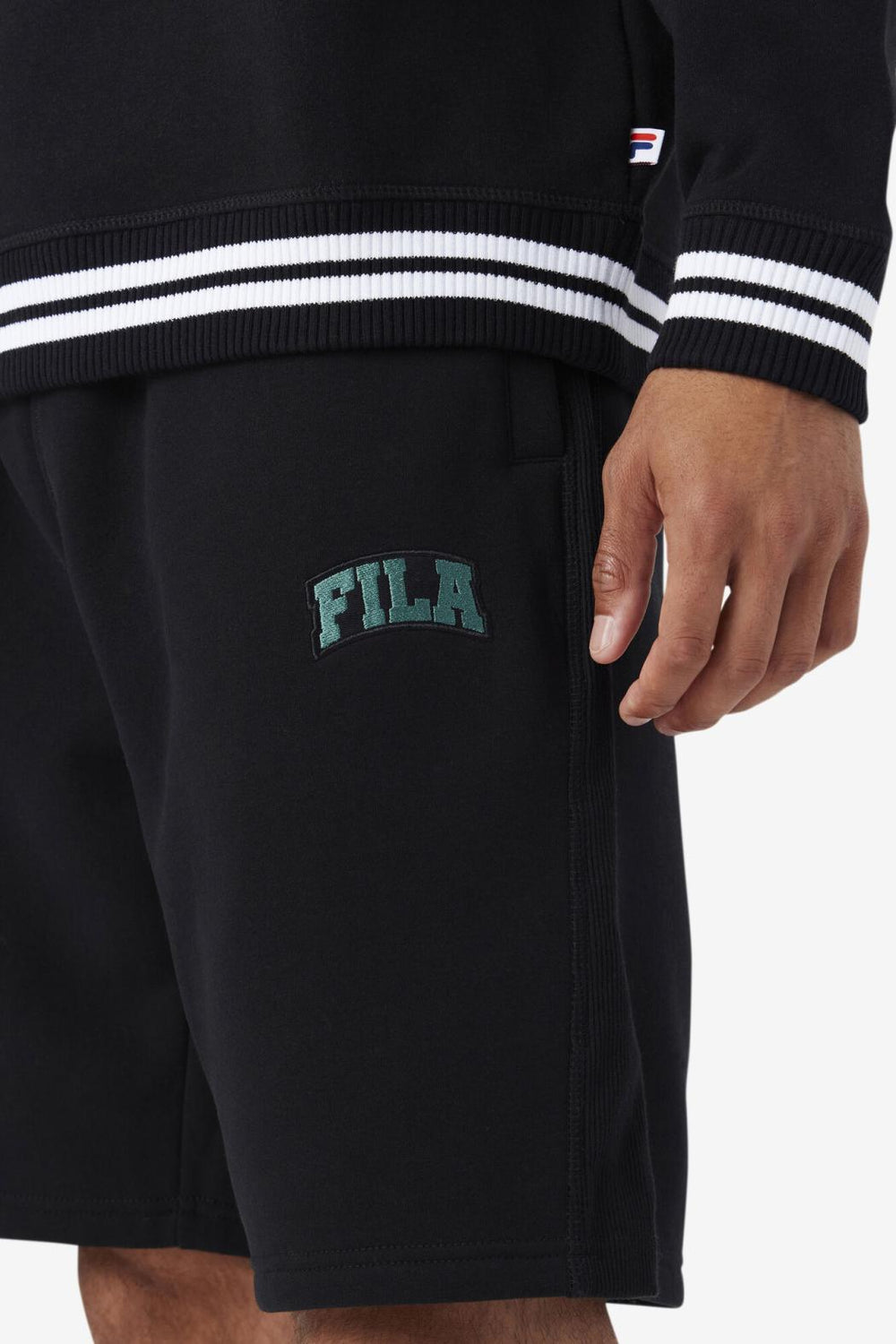 FILA Logan Short 001 BLACK / BLUE SPRUCE | Men Pants &amp; Shorts