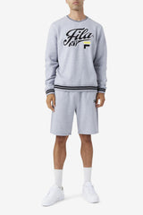 FILA Logan Short 064 LIGHT GREY MARL / BLUE SPRUCE | Men Pants &amp; Shorts