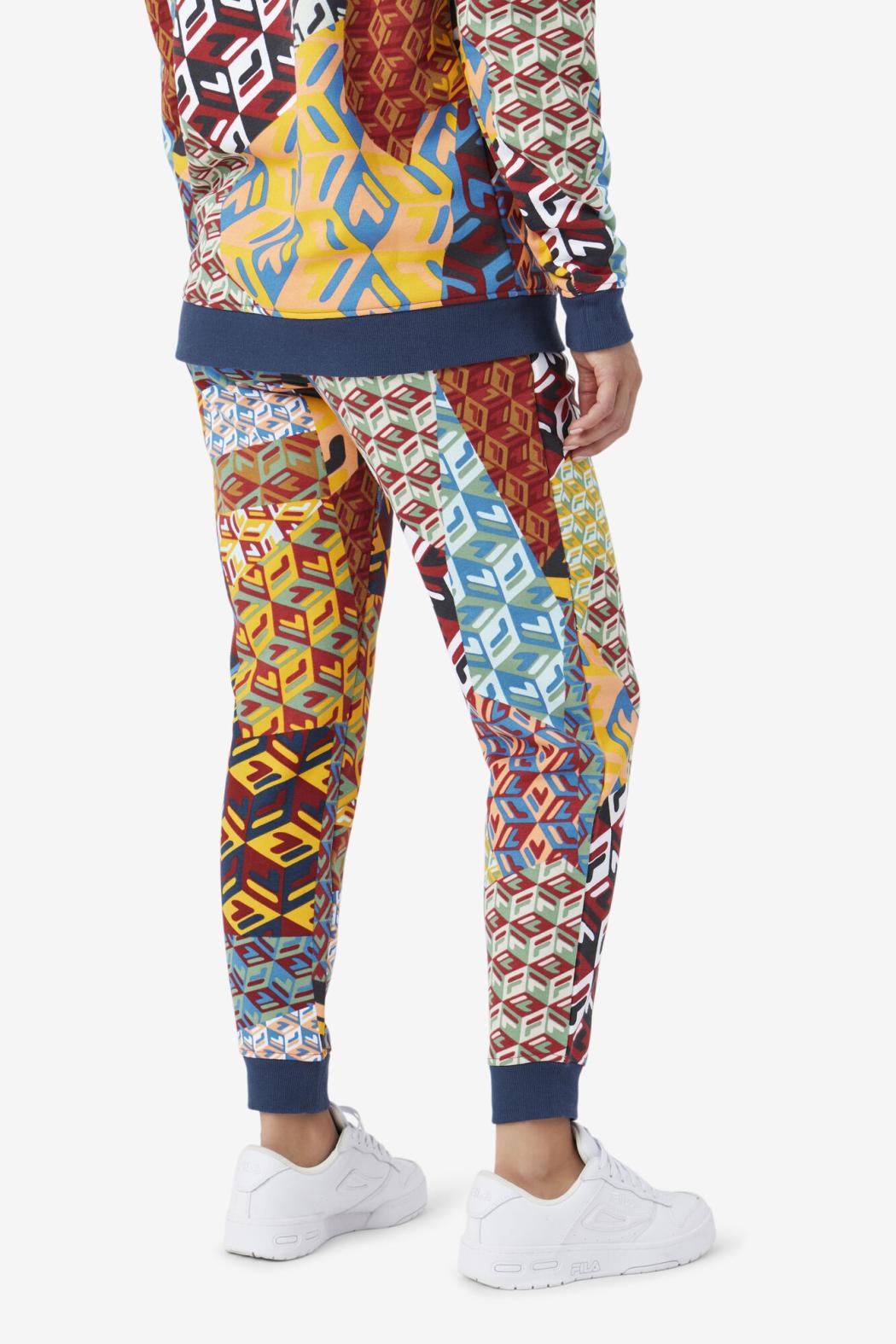 FILA Magdalena Jogger 933 MOONLIT OCEAN / RADIANT YELLOW / WHITE PRINT | Women Sweatsuits &amp; Tracksuits