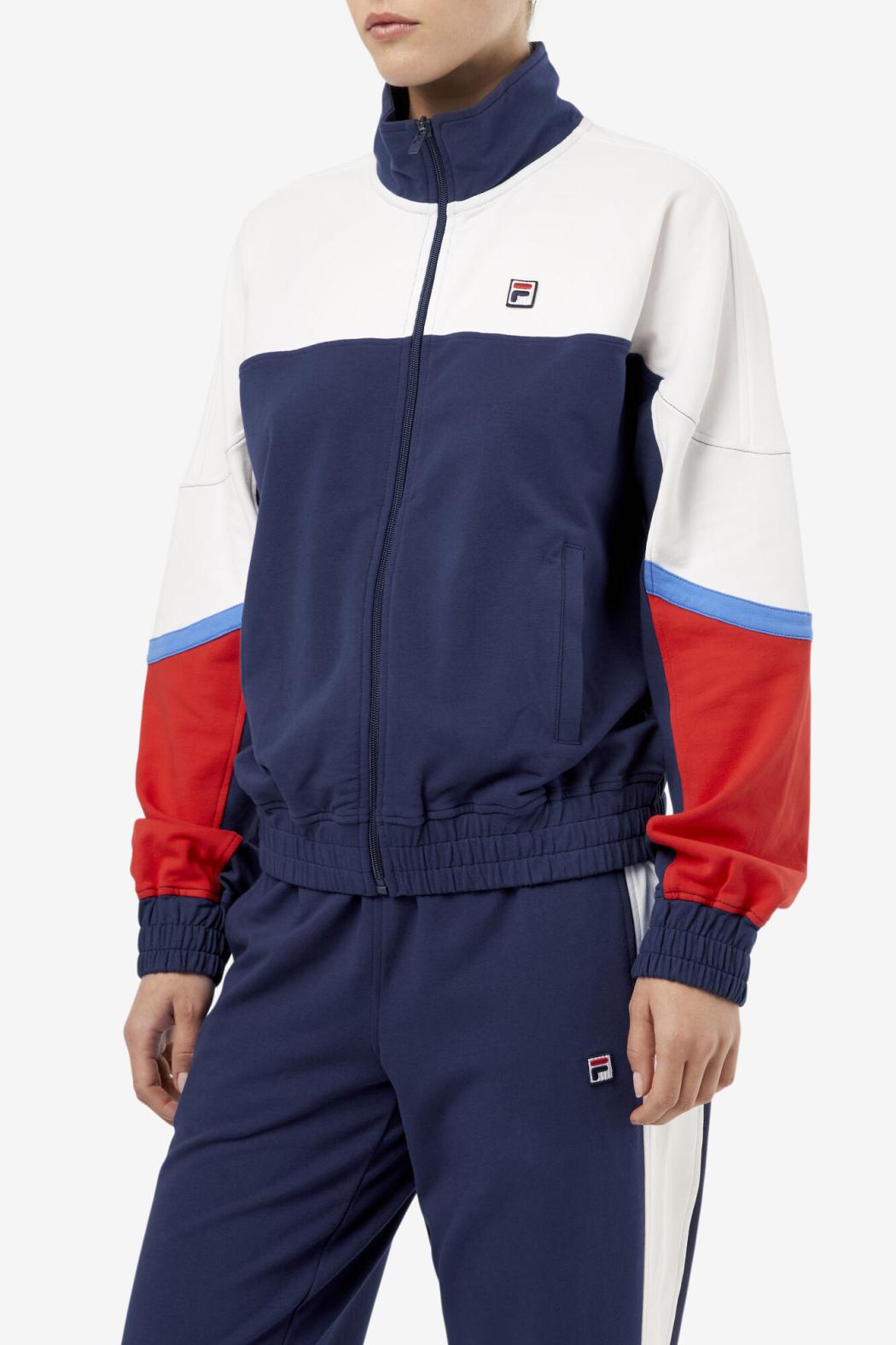 FILA Makayla Track Jacket 410 FILA NAVY | Women Jackets &amp; Outerwear