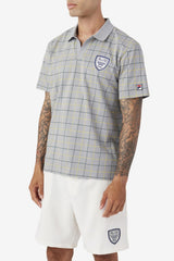 FILA Mand Polo 042 MONUMENT / BLAZING YELLOW / JUNE BUG | Men Polo &amp; Rugby Shirts