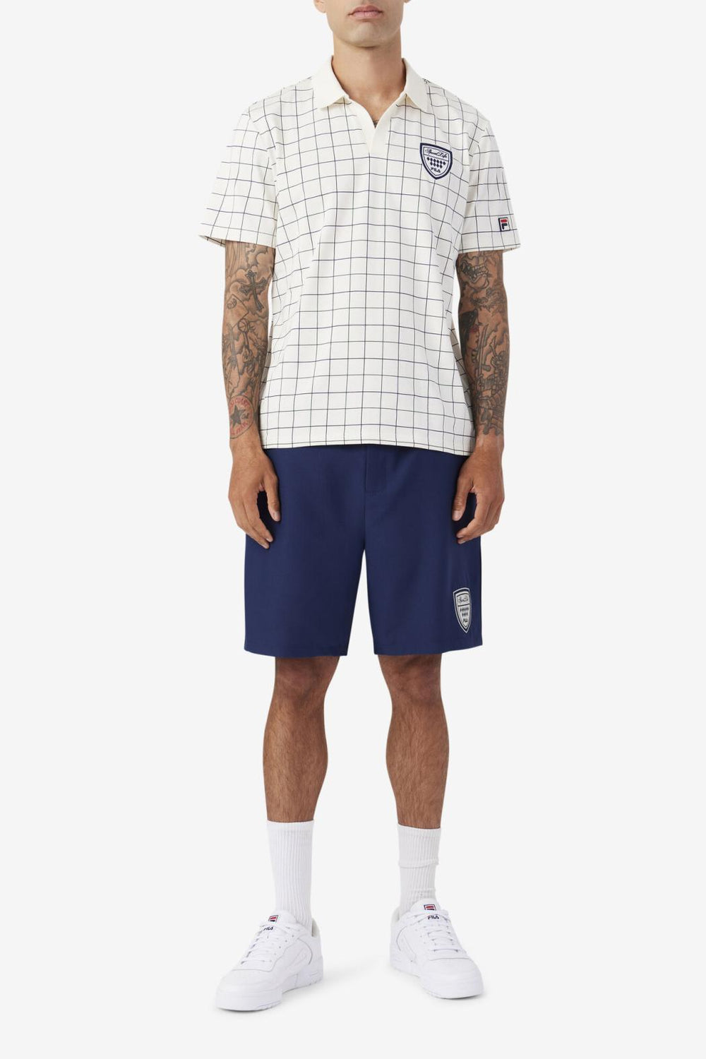 FILA Mand Polo 281 GARDENIA / JUNE BUG / FILA NAVY | Men Polo &amp; Rugby Shirts