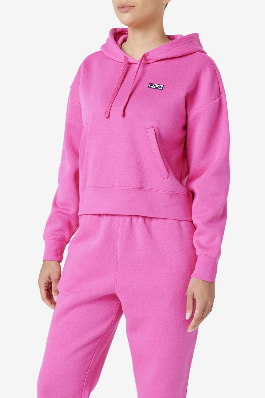 FILA Marina Hoodie 543 PINK GLOW | Women Sweatshirts &amp; Hoodies