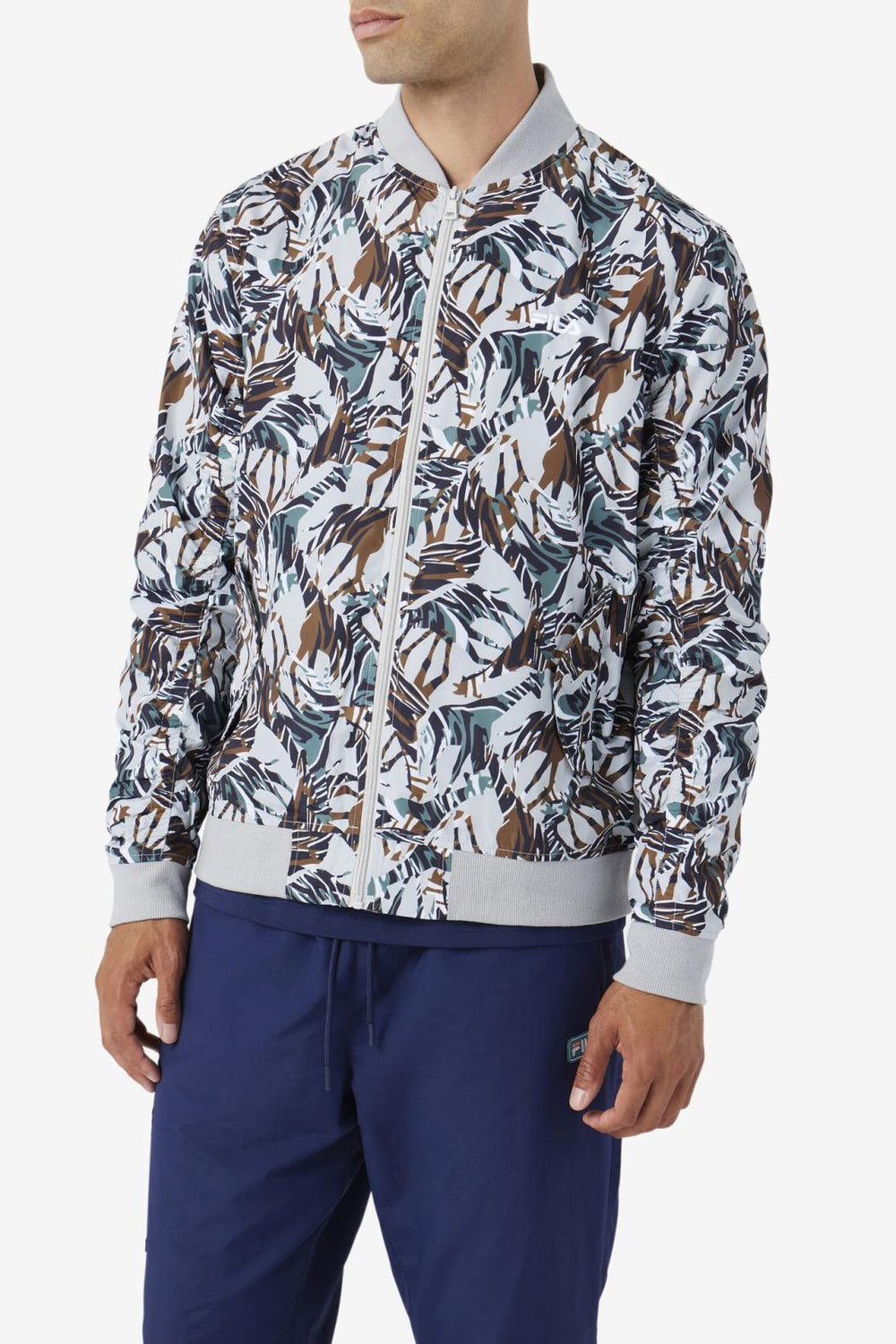 FILA Mav Bomber Jacket 047 GIRAFFE PRINT | Men Sweaters &amp; Outerwear