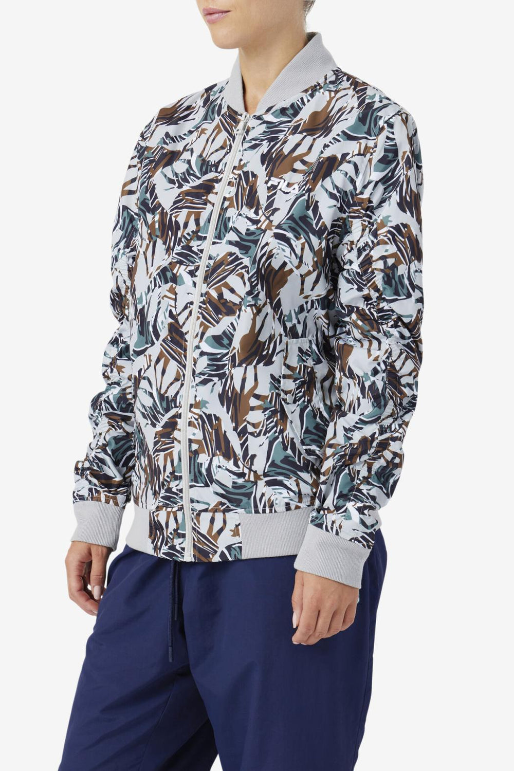 FILA Mav Bomber Jacket 047 GIRAFFE PRINT | Men Sweaters &amp; Outerwear