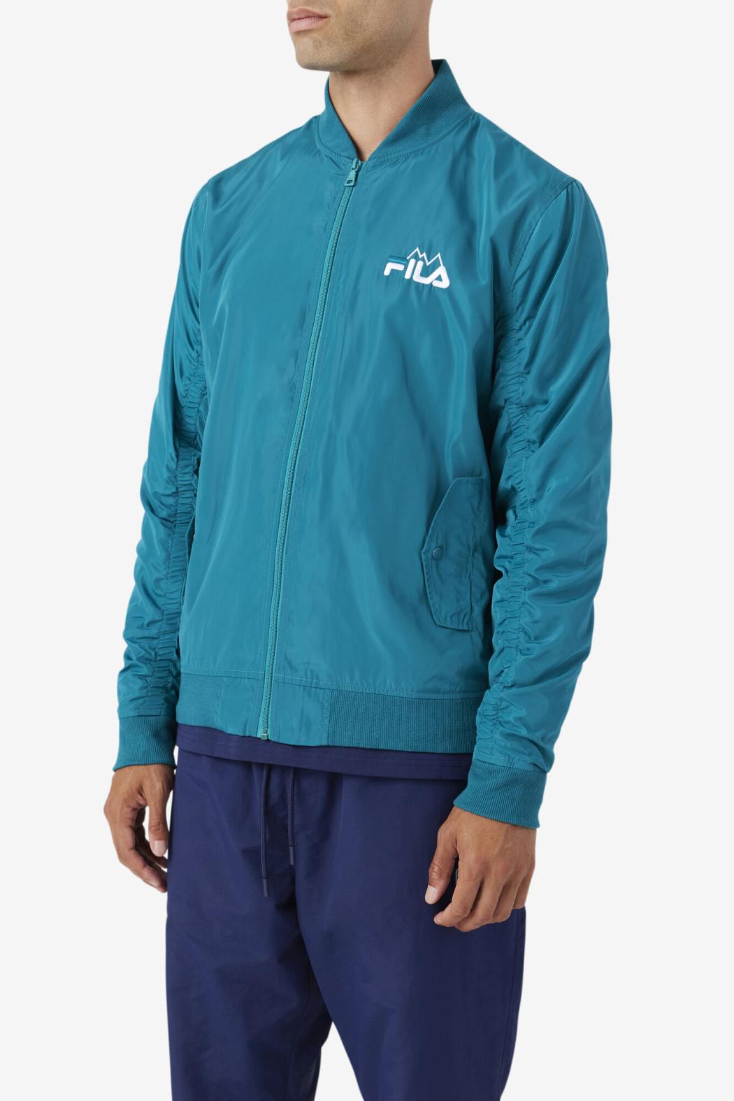 FILA Mav Bomber Jacket 321 DEEP LAKE | Men Sweaters &amp; Outerwear