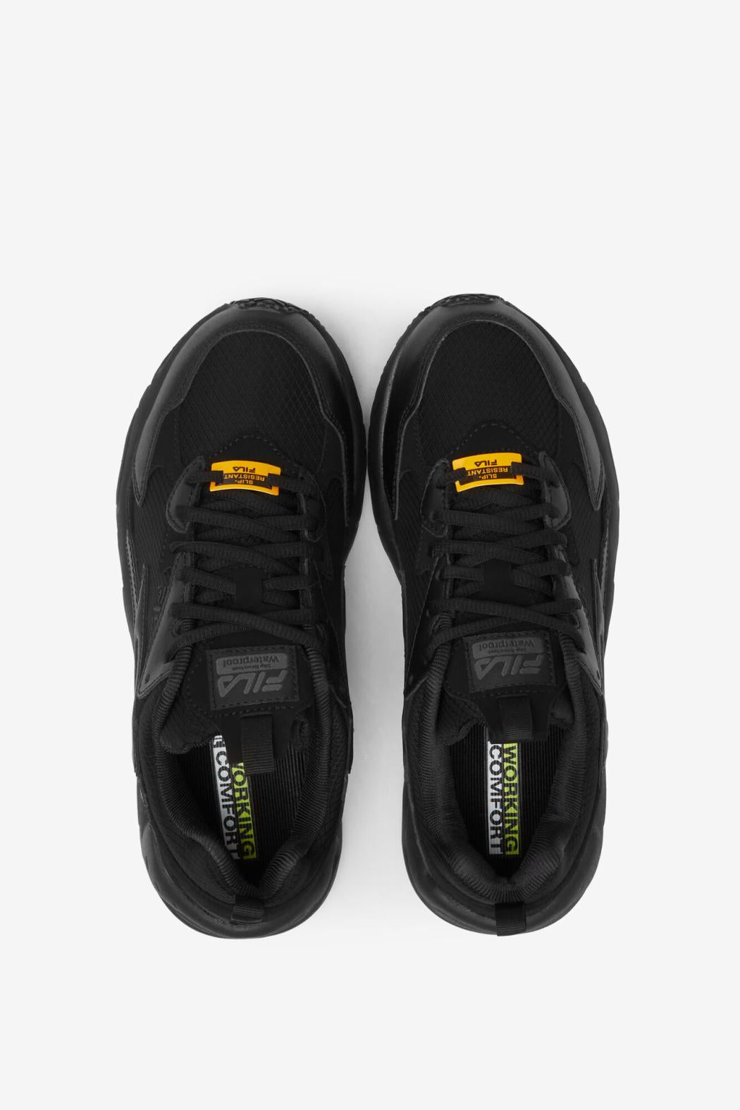 FILA Memory Lateshift Sr Wp 001 BLACK / BLACK / BLACK | Women Slip Resistant Shoes