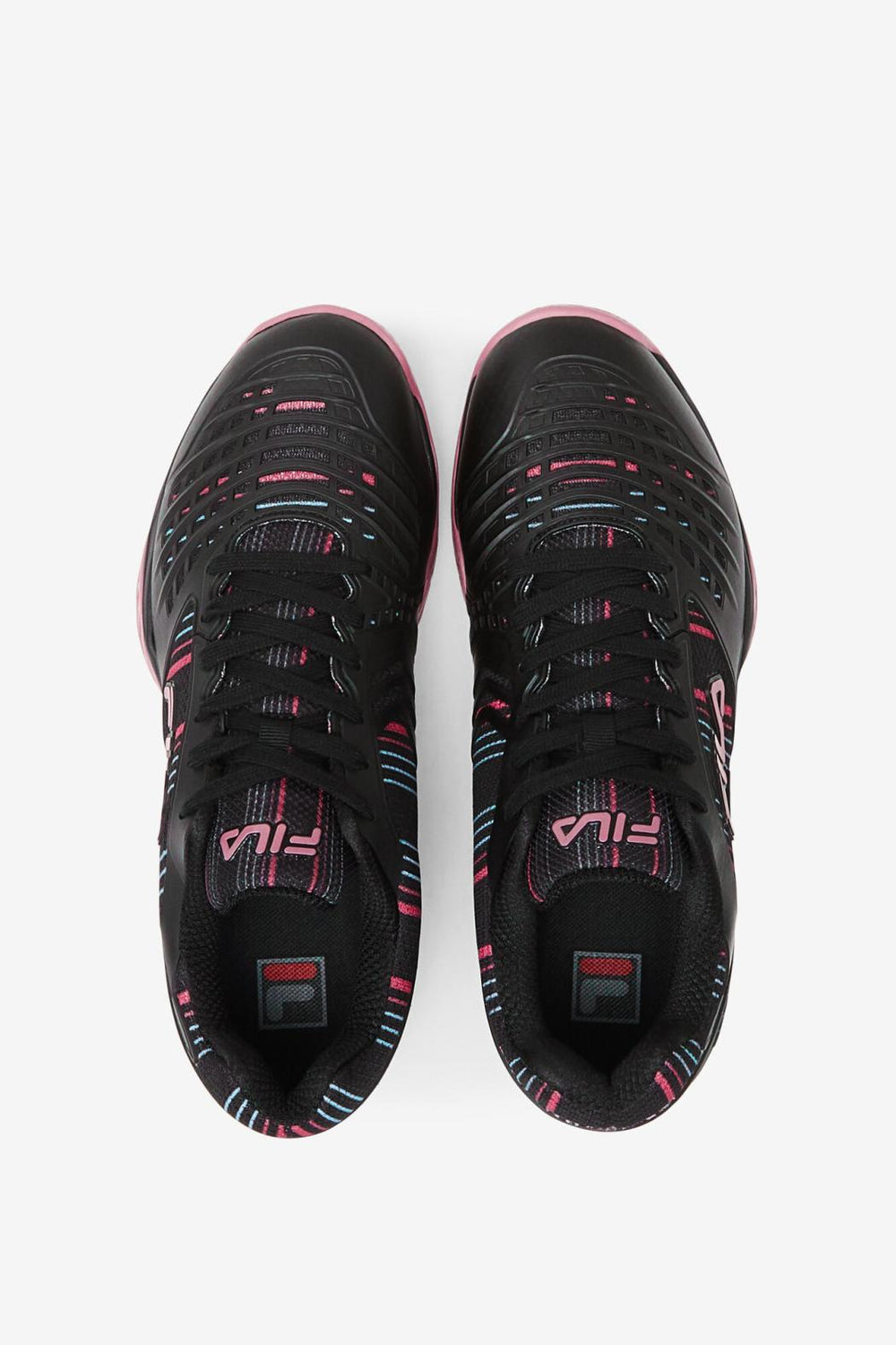 FILA Men's Axilus 2.5 Energized 965 BLACK / AIR BLUE / HEATHER ROSE | Men Tennis