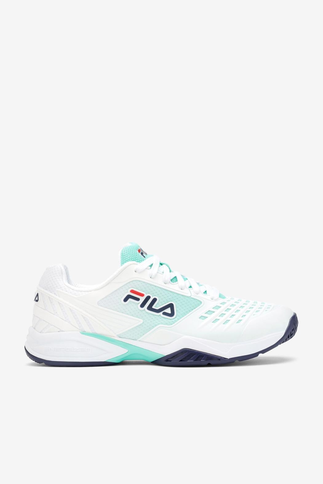 FILA Men's Axilus 2 Energized 143 WHITE / NAVY / BEACH GLASS | Men Tennis
