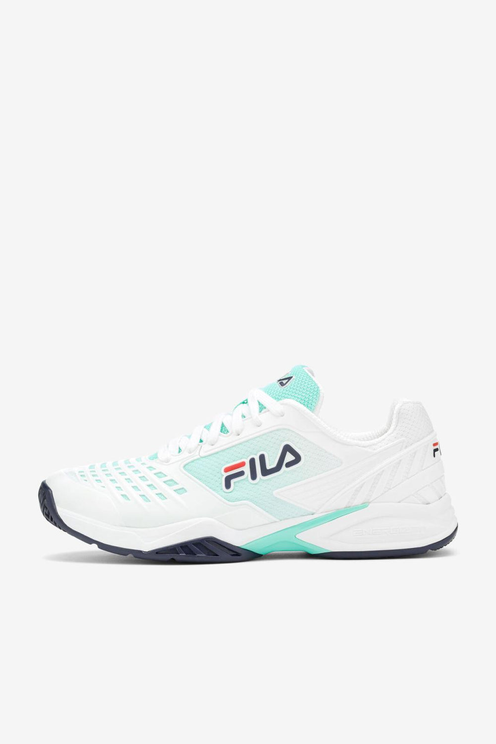 FILA Men's Axilus 2 Energized 143 WHITE / NAVY / BEACH GLASS | Men Tennis