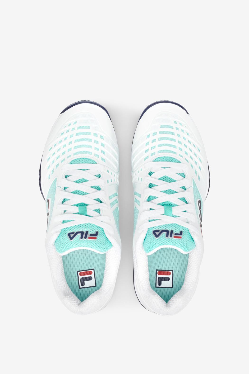 FILA Men's Axilus 2 Energized 143 WHITE / NAVY / BEACH GLASS | Men Tennis