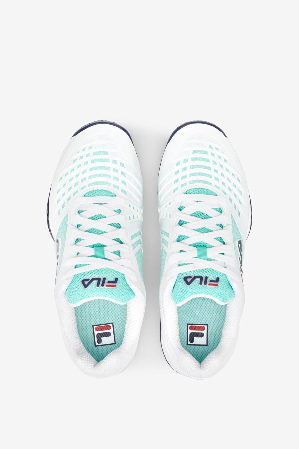 FILA Men's Axilus 2 Energized 143 WHITE / NAVY / BEACH GLASS | Men Tennis