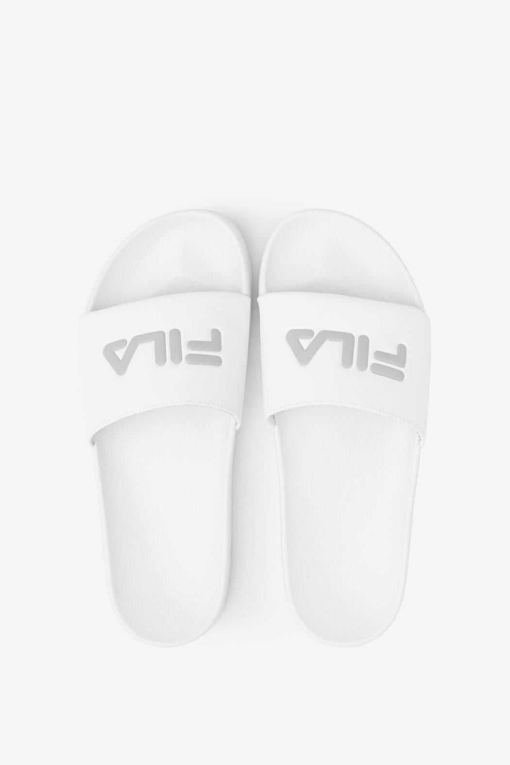 FILA Men's Drifter 101 WHITE / WHITE / ATMOSPHERE | Men Sandals &amp; Slides